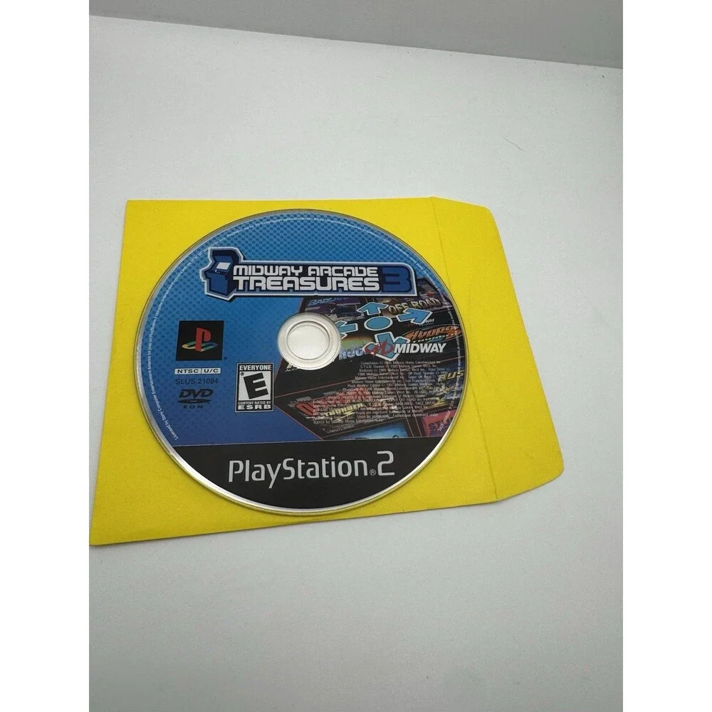 Midway Arcade Treasures 3 - PS2 PlayStation 2 - DISC ONLY Tested Cleaned